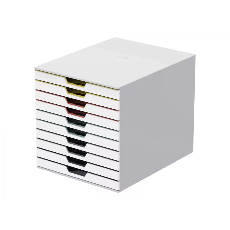 Krabica na ukladanie Durable VARICOLOR Mix 10 plast viacfarebná biela 763027