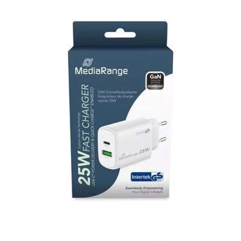 Napájací zdroj USB/USB-C 25W/FAST MRMA112-2 Mediarange