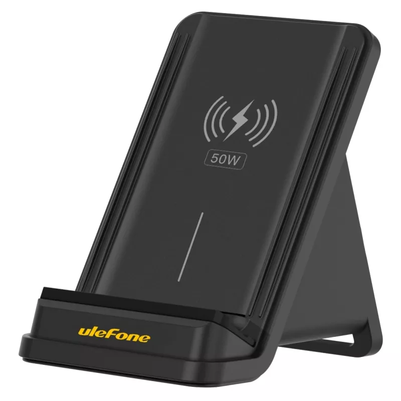 UleFone nabíjačka pre smartfón WCS01 – 50 W USB Type-C, bezdrôtové rýchle nabíjanie, čierna
