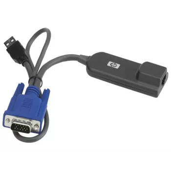 Hewlett-Packard HP USB adaptér rozhrania – rozšírenie videa/USB – pre HP TFT7600 G2, BLc3000 Enclosure, ProLiant DL360p Gen8, ML350e Gen8, Server Console Switch (AF628A)