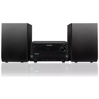 Home Audio mikrosystém BLAUPUNKT MS14BT — CD/MP3 prehrávač, Bluetooth, USB, FM RDS, 15 W RMS, čierny