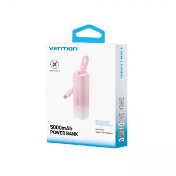Powerbank Vention FHWR0, prenosná nabíjačka USB-C/USB-A, univerzálna kompatibilita