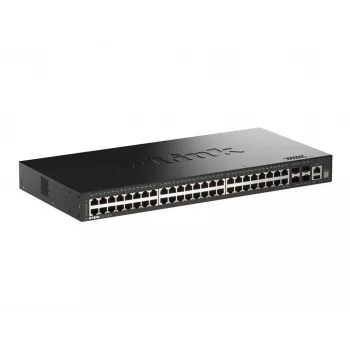 D-Link 52-portový Gigabit Stackable Smart Managed switch so 4 x 10G SFP+ portami
