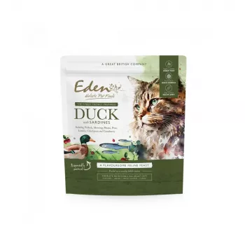 EDEN kačica & sardinka - suché krmivo pre mačky - 1,5 kg