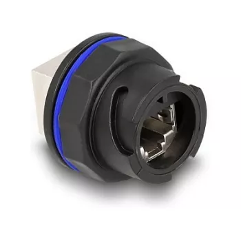 DeLOCK 67048 RJ45 Cat.6A vstavaná zásuvka / spojka, čierna
