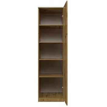 Topeshop SD-50 ARTISAN KPL spálňová skriňa/šatník 5 políc 1 dvere dub