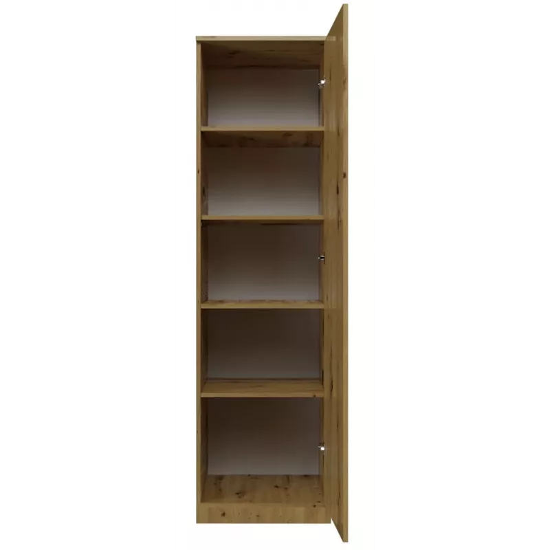 Topeshop SD-50 ARTISAN KPL spálňová skriňa/šatník 5 políc 1 dvere dub