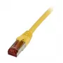 Patch kábel RJ45 – CAT6 250 MHz – 10 m žltý – S-STP (S/FTP) – TPE/LSZH (Superflex) – Synergy 21 –