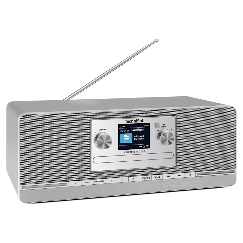 TechniSat DIGITRADIO 372 CD IR internet analógové & digitálne antracit, strieborná