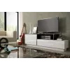 Cama TV skrinka SIGMA 3 180 biela/biela lesklá + čierna