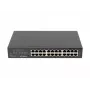 Neřízený switch LANBERG RSGE-24 — 24× Gigabit Ethernet 1U, rack-montovateľný, čierna