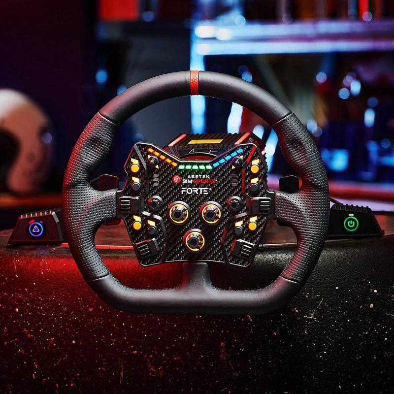 Asetek SimSports GT Rim - Closed D, koža - čierna