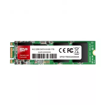 SSD M.2 1 TB Silicon Power SP001TBSS3A55M28 — SATA III, 560/530 MB/s, SLC, MTBF 1,5 mil. h