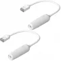 Sieťový kábel Ubiquiti UACC-Cable-Extender-C6A RJ-45 Cat6a 0,185 m biely