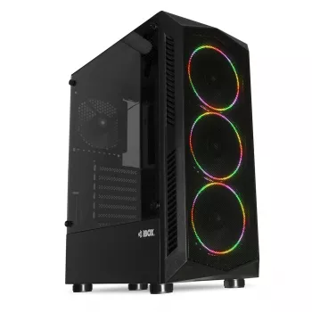 PC skriňa IBOX LUPUS 27 Midi Tower ATX, tvrdené sklo, RGB, 455×200×380 mm, podporuje ATX, GPU do 32 cm