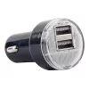 Auto nabíjačka Gembird EG-U2C2A-CAR-02, 12–24V vstup, 5V/2,1A výstup, 2× USB 2.0, čierna