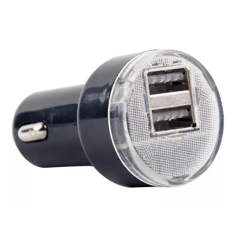 Auto nabíjačka Gembird EG-U2C2A-CAR-02, 12–24V vstup, 5V/2,1A výstup, 2× USB 2.0, čierna