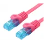 LOGON TCU55U015M sieťový prepojovací kábel Cat5e U/UTP (UTP), 1,5 m, purpurový