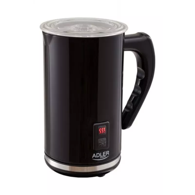 Automatický šľahač/ohrievač mlieka Adler AD 4478 — nerezová nádoba, objem 240 ml, 500 W, teplé & studené