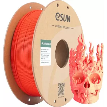 PLA MATTE DUAL 1,75 mm červená žltá 1 kg ESUN 3D filament (PLA-MTD175B-RY1P1)