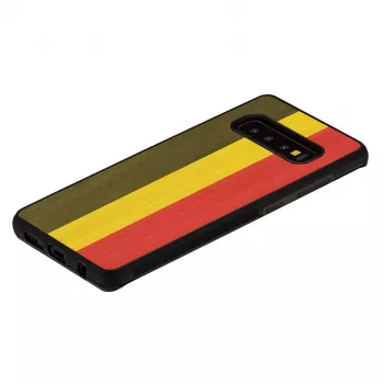 Puzdro na smartphone man and wood pre Galaxy S10 — reggae čierne ochranné puzdro