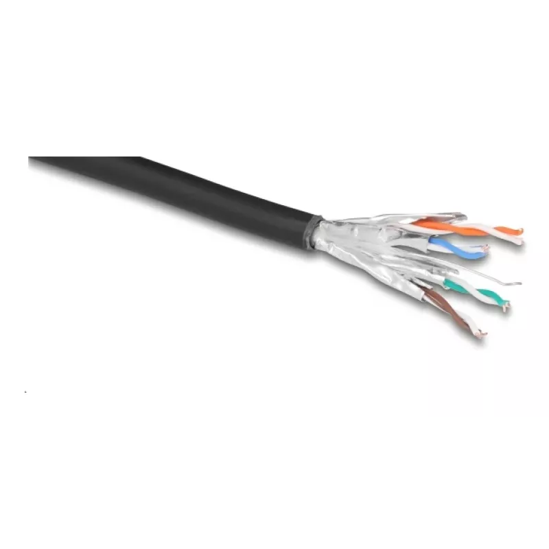 Sieťový kábel DeLOCK 80597 čierny Cat6a U/FTP 50m