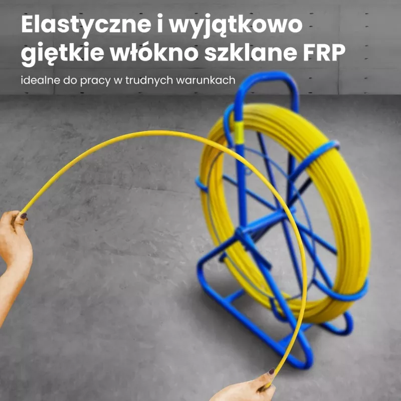 Extralink Pilot 4,5 mm 25 m | ťahadlo na káble | sklolaminát GFK, Ø 4,5 mm, D 25 m, žltá