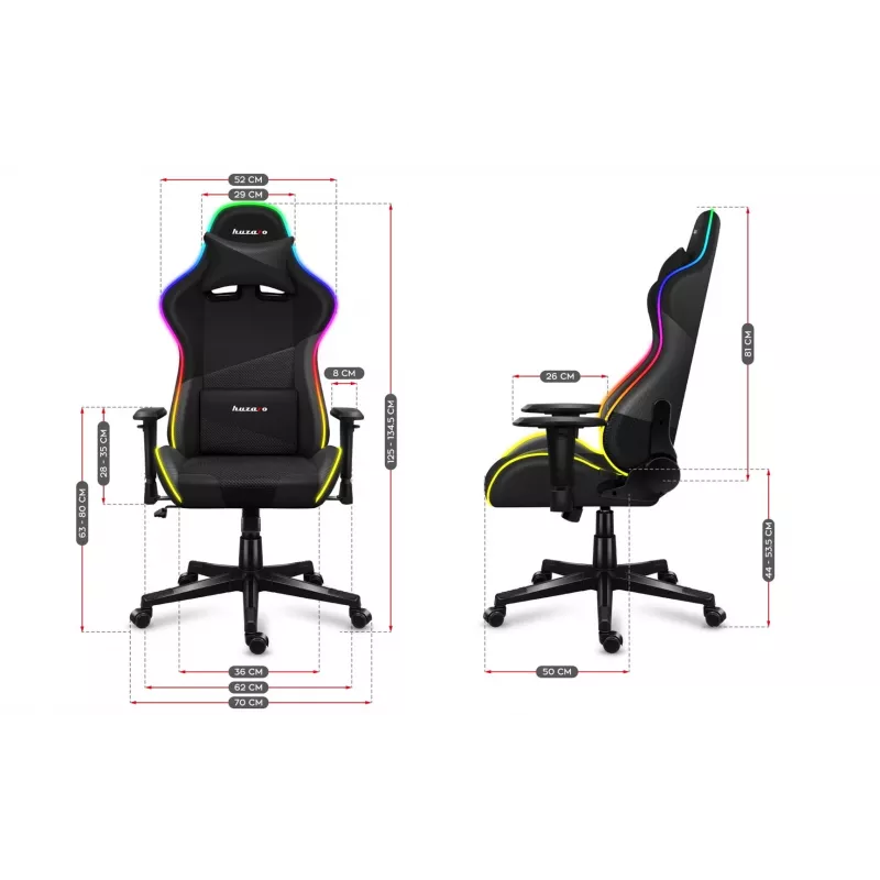 Huzaro Force 6.2 Mesh RGB herná stolička