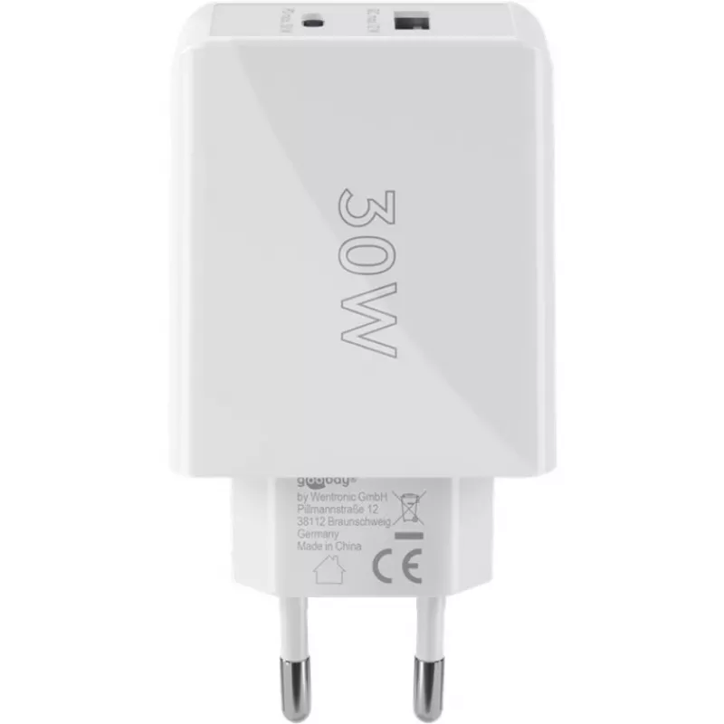 Goobay Dual USB-C™ PD (Power Delivery) rýchla nabíjačka (30 W) (61674)