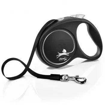 Flexi Black Design L 5 m vôdzka pre psov s navíjacím mechanizmom