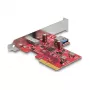 DeLOCK PCI Express x4 karta USB 10 Gbps Type-C Type-A Low Profile