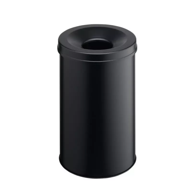 Odpadkový kôš okrúhly oceľový čierny Durable 330601