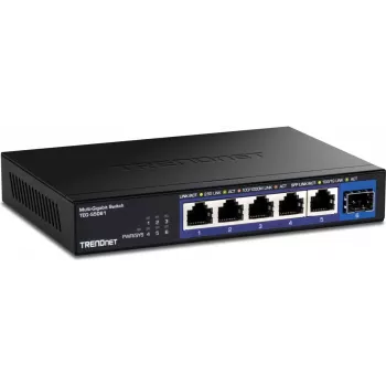 TRENDnet 6-portový 2.5G neupravovateľný switch s 10G SFP+ portom (TEG-S5061)