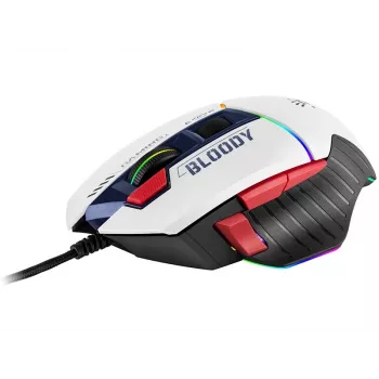 Herná myš A4Tech Bloody W95Max USB – pre pravákov, biela, 12000 DPI, 1 ms, 250 ips, 125/2000 Hz