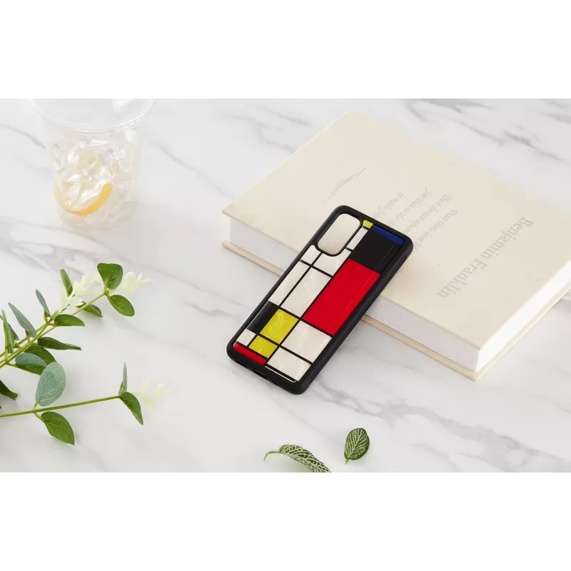 Ochranné puzdro iKins pre Samsung Galaxy S20, čierny dizajn Mondrian