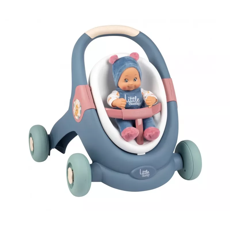 Little Smoby chodítko 3 v 1 s bábikou