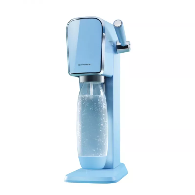 Sýfonovač SODASTREAM Art Blue Steel — 1 l plastová fľaša, 60 l karbonátor, 173×245×430 mm