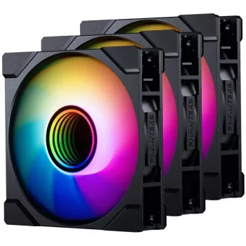 120mm PHANTEKS M25 Gen2 PWM D-RGB skriňový ventilátor, čierny, 3-Pin