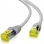 Patch kábel helos Ultra Flex S/FTP Cat 6a TPE sivý 0,5 m