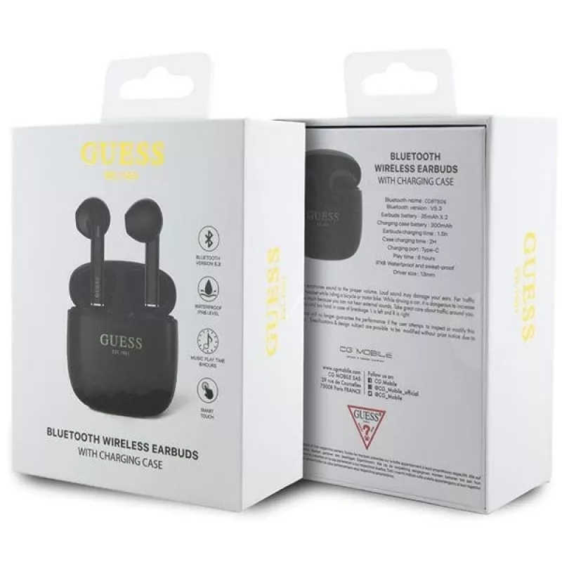 Bluetooth slúchadlá TWS GUTWST26PSK čierne