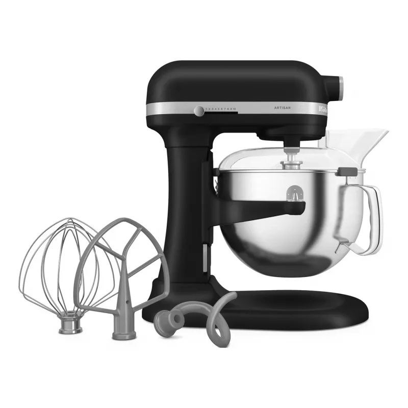 KitchenAid 5KSM60SPXEBM stolový mixér 375 W čierna, sivá, nerezová oceľ