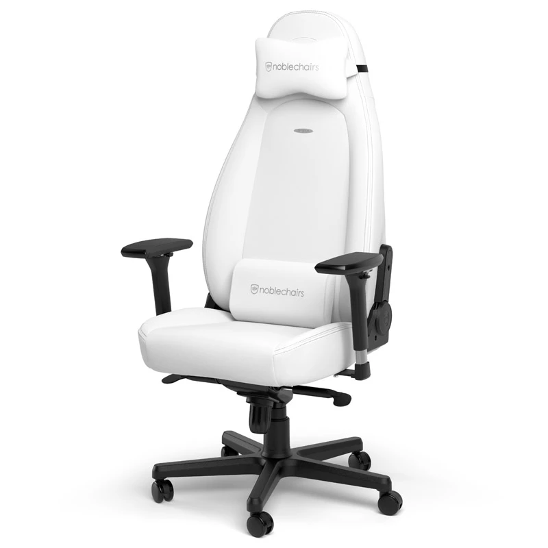 Kancelárska stolička noblechairs NBL-ICN-PU-WED čalúnené sedadlo čalúnené operadlo biela