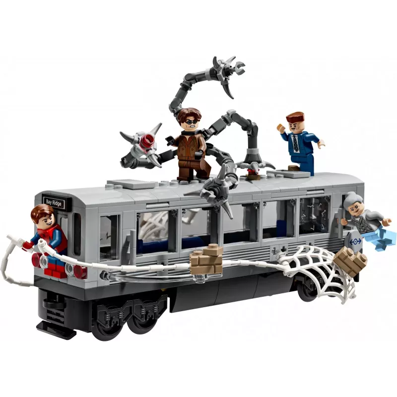 LEGO Marvel Super Heroes 76321 Spider-Man Doc Ock Subway Showdown stavebná hračka, 393 dielov, 4 minifigúrky, vek 9+
