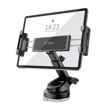 Držiak do auta Tech-Protect V4 univerzálny držiak tabletu na čelné sklo a palubnú dosku, čierny