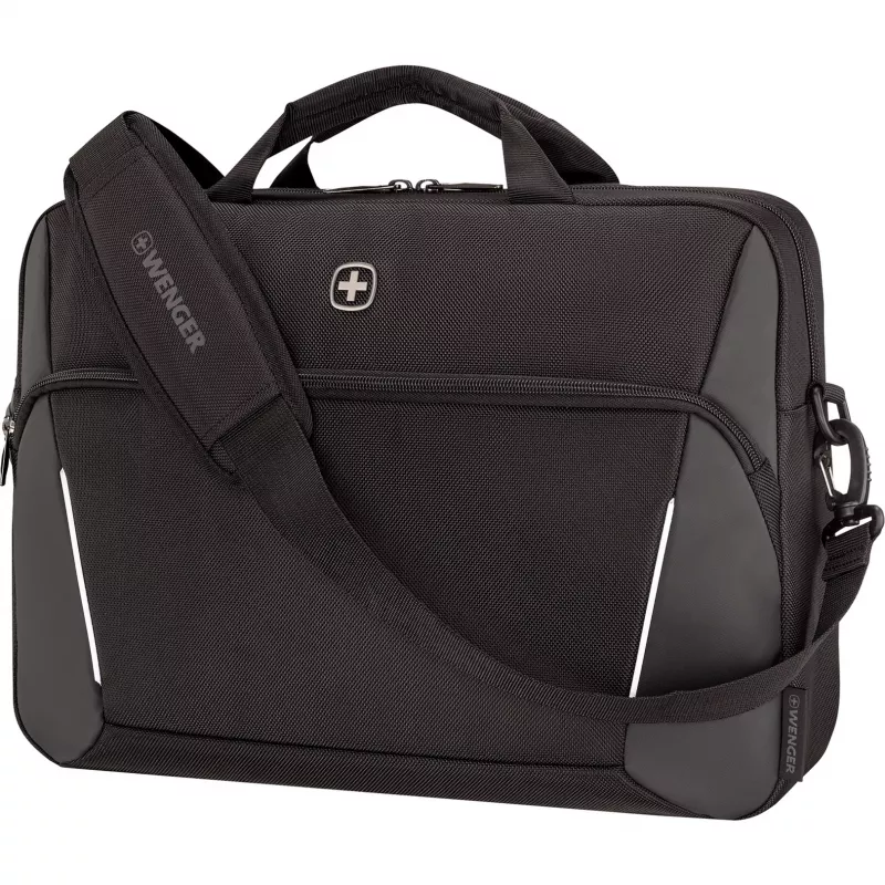 Taška na notebook Wenger XE Compact Brief 16 s priehradkou na tablet, čierna