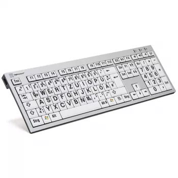 Klávesnica Logickeyboard LKB-LPRNTBW-AJPU-DE Office USB QWERTZ nemecká viacfarebná