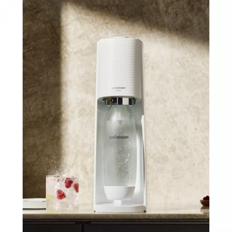 SodaStream Soda Maker Terra Megapack QC biela s 3 fľašami (2270213)