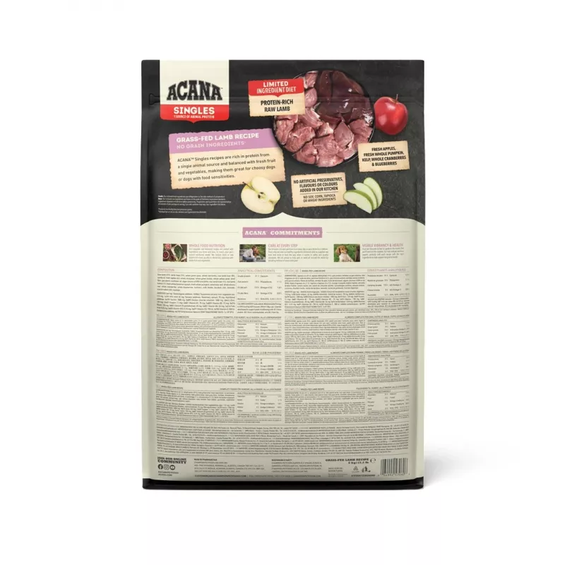 ACANA Singles Grass-Fed Lamb - suché krmivo pre psov - 6 kg