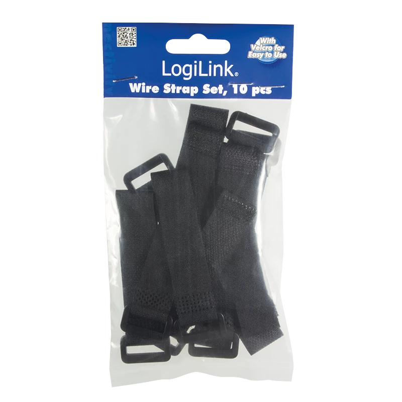 Káblová páskа LOGILINK KAB0056 nylon 150 mm čierna, balenie 10 ks
