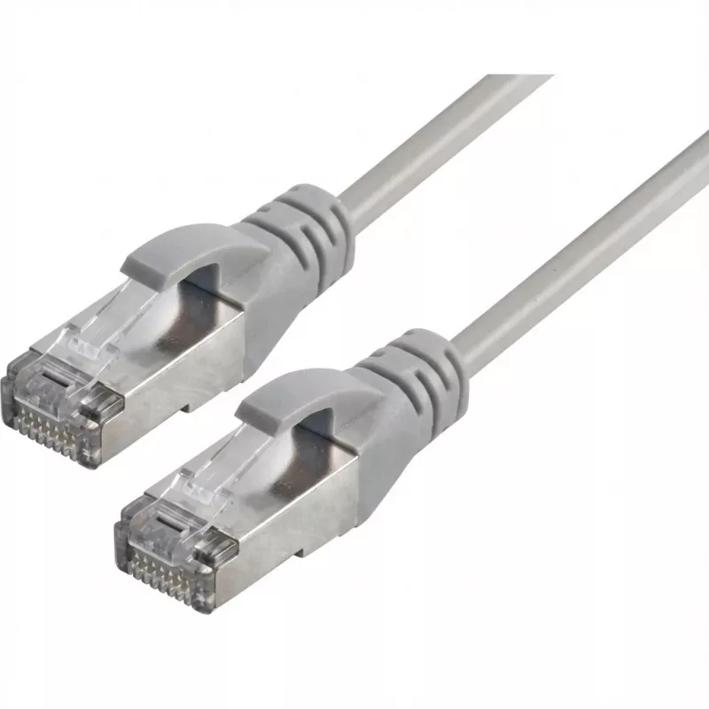 Sieťový kábel Captiva 80275 patch kábel CAT 6a RJ45 1m sivý